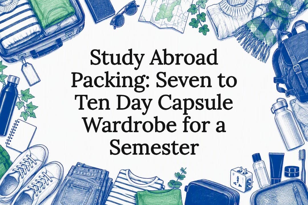 Study Abroad Packing: Seven to Ten Day Capsule Wardrobe for a Semester