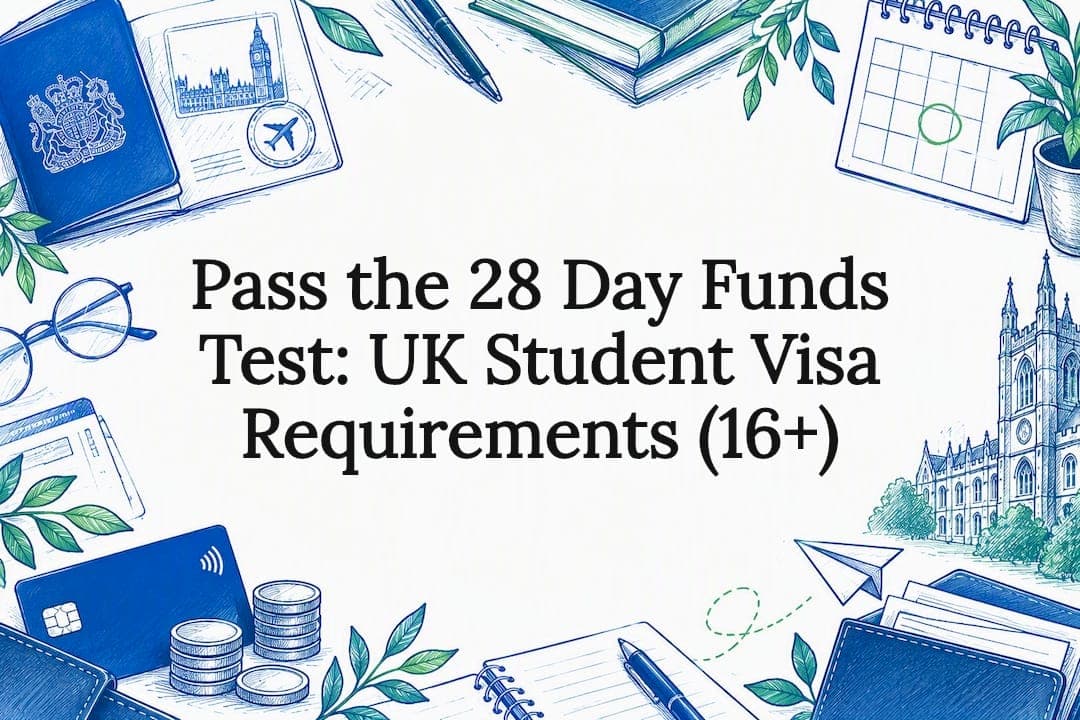 Pass the 28 Day Funds Test: UK Student Visa Requirements (16+)