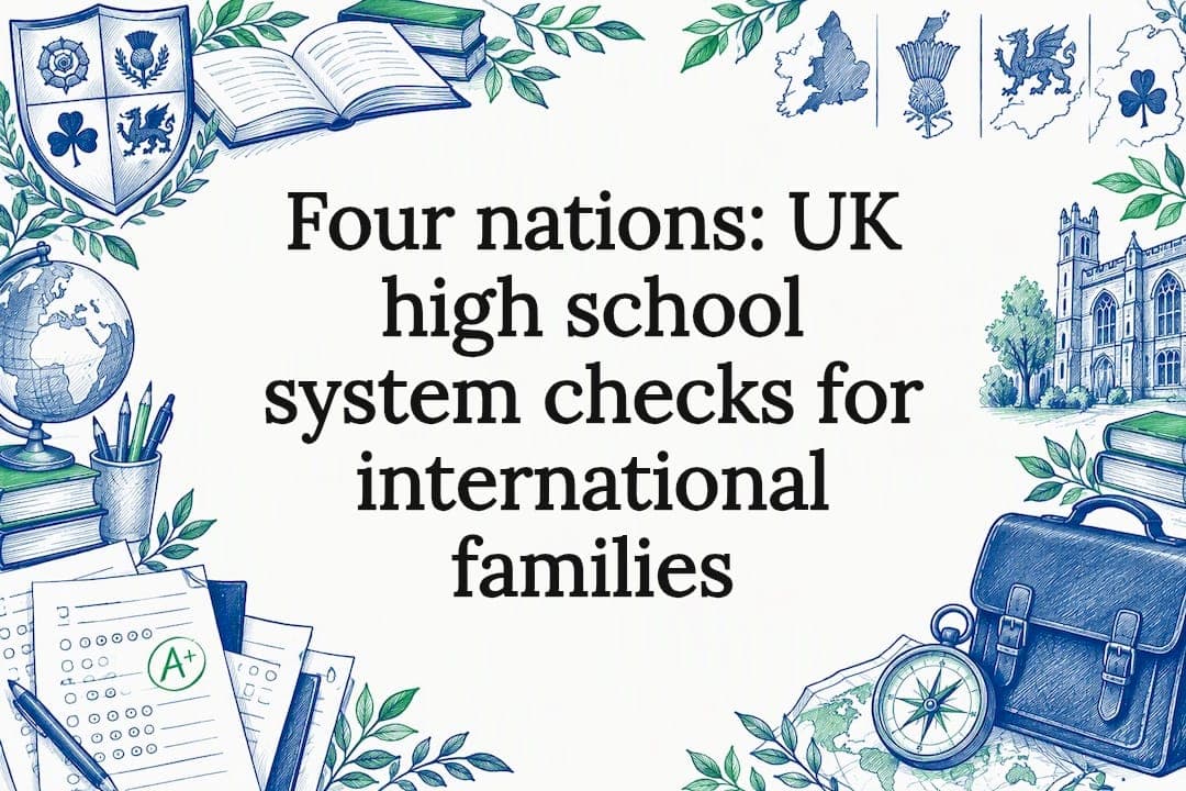 Four nations: UK high school system checks for international families